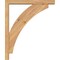 Ekena Millwork Thorton Block Smooth Bracket w/ Offset Brace, Western Red Cedar, 3 1/2"W x 20"D x 24"H BKT0402X20X24THR05SWR - alternate 4